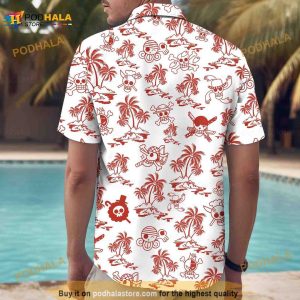 One Piece Hawaiian Shirt One Piece Summer Button Shirt Anime Hawaii Shirt 2