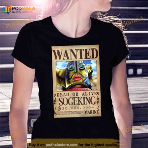 One Piece Sogeking Wanted Post Shirt 2