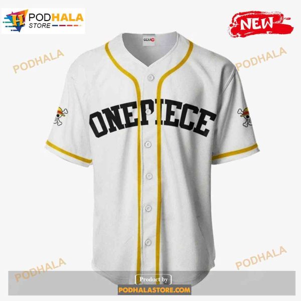 One Piece White Design Gifts For Fans Baseball Jersey