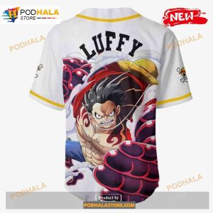 One Piece White Design Gifts For Fans Baseball Jersey 3
