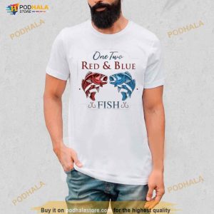 One Two Red And Blue Fish Shirt 3