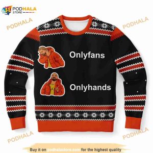 Onlyfans-onlyhands Christmas Ugly Sweater, Funny Xmas Gifts