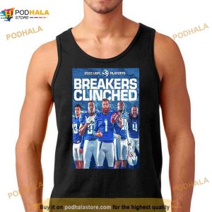 Orleans Breakers Clinched 2023 Usfl Playoffs Shirt 2