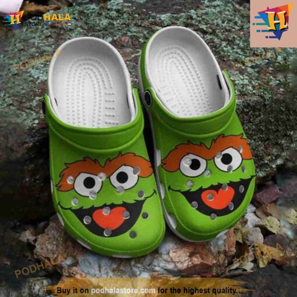 Oscar The Grouch Crocs Clog Shoes
