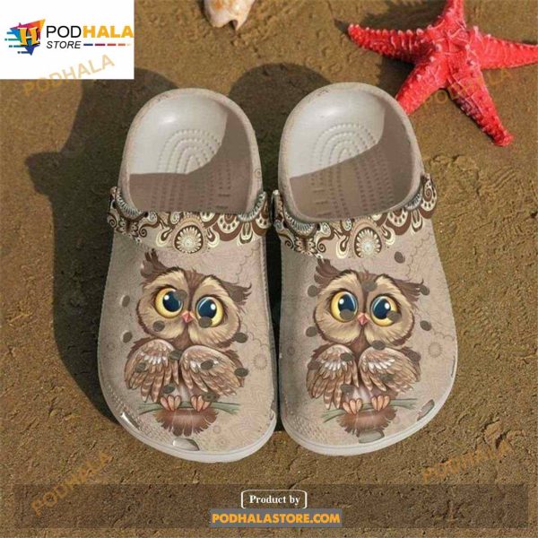 Owl Vintage Crocs Clog Shoes