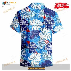 Pabst Blue Ribbon Tattoo Hot Summer Collection Funny Hawaiian Shirt 2
