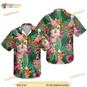 Patrick Star Funny Hawaiian Shirt, Patrick Star Lovers Funny Aloha Shirt