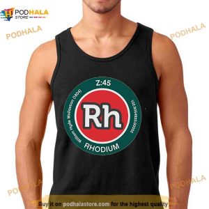 Periodic Table Of The Elements Number 45 Rhodium Emblem Napoli Colours Shirt 2