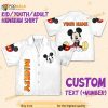 Personalize Name Mikey Disney Orange Text, Mikey Hawaiian Shirt
