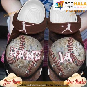 Personalized Baseball 3D Crocs Crocband Clogs