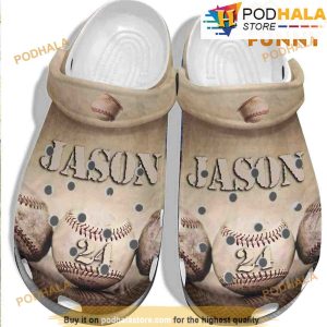 Personalized Baseball Ball 3D Crocs Crocband Clogs