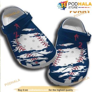 Personalized Baseball Number Player 3D Crocs Crocband Clogs