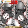 Personalized Baseball Pattern 3D Crocs Clog Shoes