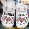 Personalized Baseball Peace Love 3D Crocs Clog Shoes