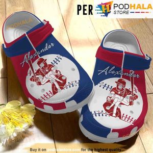 Personalized Baseball Player 3D Crocs Clog Shoes