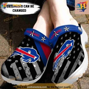 Personalized Buffalo Bills American Flag Crocs Clog Shoes 2
