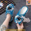 Personalized Carolina Panthers Football Ripped Claw Crocs Clog Shoes