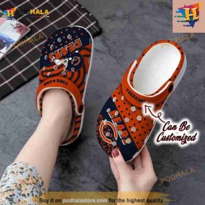 Personalized Chicago Bears Polka Dots Colors Crocs Clog Shoes 2