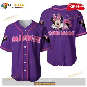 Personalized Chilling Mickey Mouse Disney 3D Baseball Jersey - Pink - Bring  Your Ideas, Thoughts And Imaginations Into Reality Today