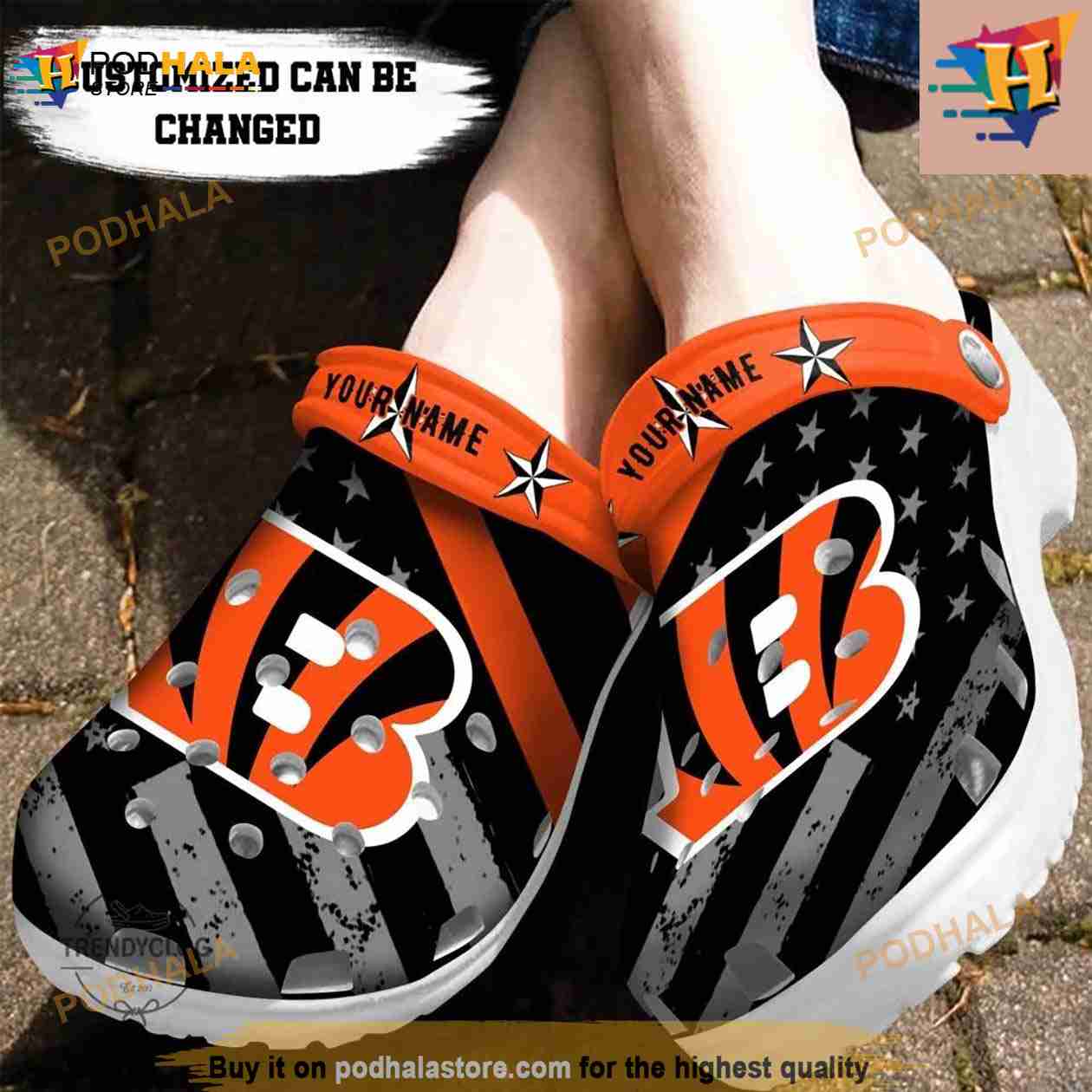 American Football Cincinnati Bengals Crocs For Men Women - T-shirts Low  Price