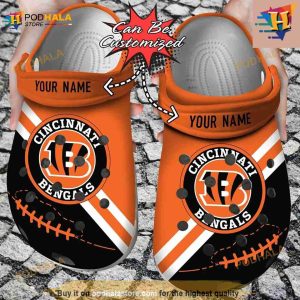 Personalized Cincinnati Bengals Football Team Rugby Crocs Clog Shoes For Men Women