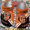 Personalized Cincinnati Bengals Football Team Rugby Crocs Clog Shoes
