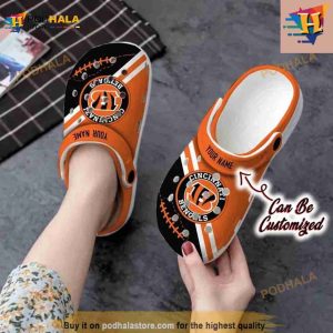 Personalized Cincinnati Bengals Football Team Rugby Crocs Clog Shoes 2 1