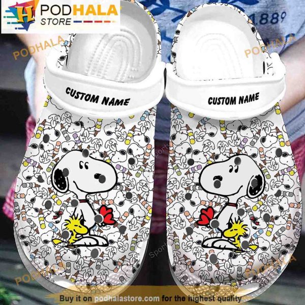 Personalized Cute Snoopy Pattern 3D Crocs Shoes