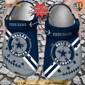 Personalized Dallas Cowboys Football Team Rugby Crocs Clog Shoes