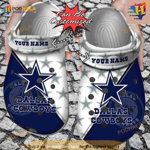 Personalized Dallas Cowboys Team Pattern Crocs Clog Shoes