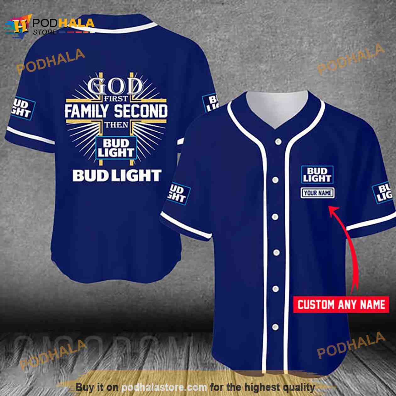 Custom Coors Light Baseball Jersey USA Flag Beer Lovers Gift