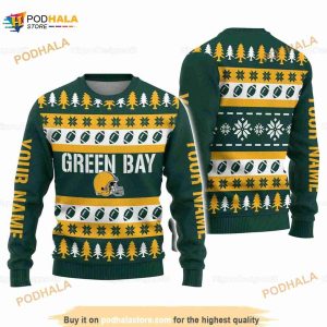 Personalized Green Bay Christmas 3D Funny Ugly Sweater