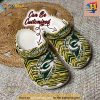 Personalized Green Bay Packers Ripped Zebra Print Paint Crocs Clog Shoes