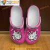 Personalized Hello Kitty Pink 3D Crocs, Funny Crocs