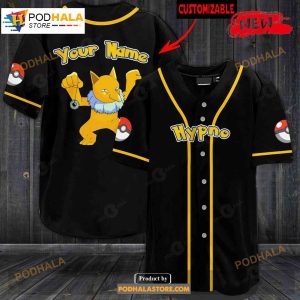 Personalized Hypno Black Baseball Jersey