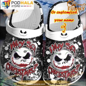 Personalized Jack Skellington Face 3D Crocs Halloween