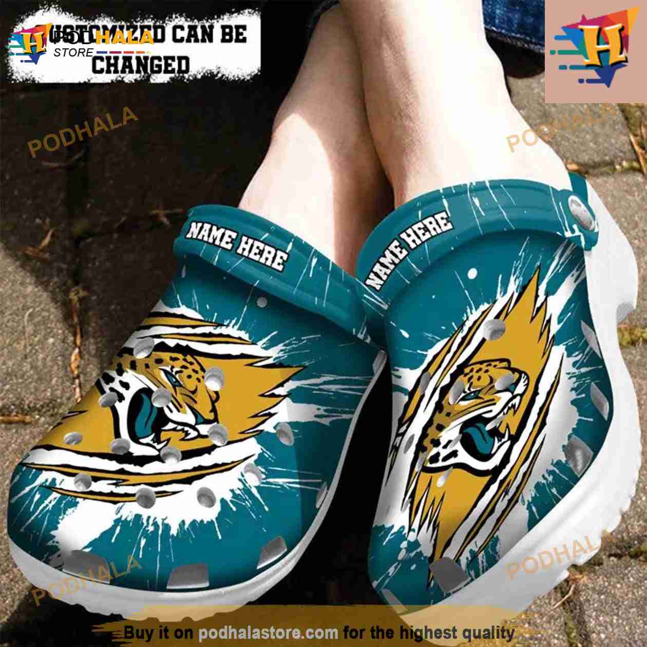 Top-selling Item] Custom name Carolina Panthers gift for fan Crocs