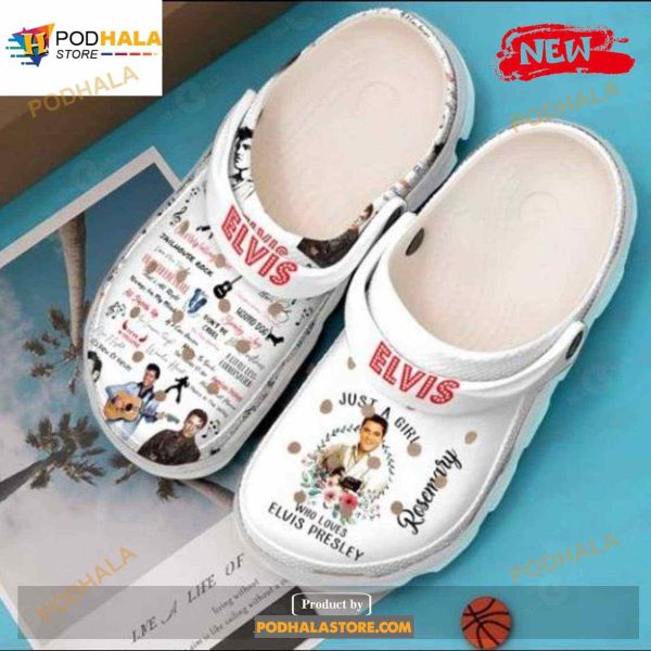 Personalized Just A Girl Who Loves Elvis Presley Crocs Clog Shoes
