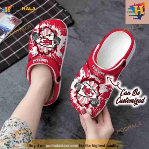 Personalized Kansas City Chiefs Hands Ripping Light Crocs Clog Shoes 2