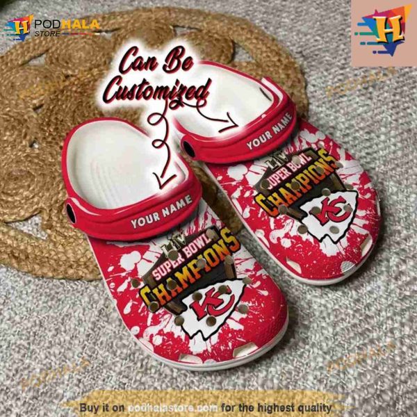 Personalized Kansas City Chiefs Super Bowl Lii Clogs Shoes