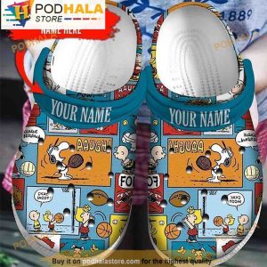 Personalized Let’s Play With Snoopy 3D Crocs Clog Shoes