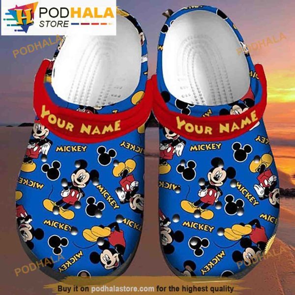 Personalized Mickey Mouse Disney Crocband 3D Crocs Clog
