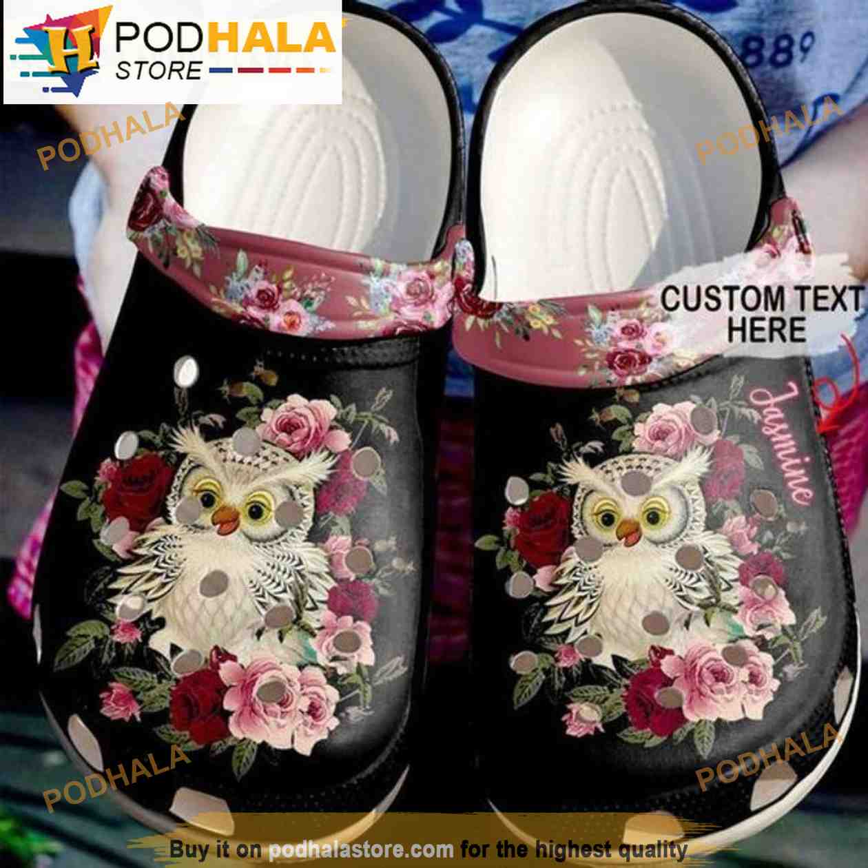 Personalized Name Baby Owl 3D Crocs Personalized Name Baby Owl 3D Crocs