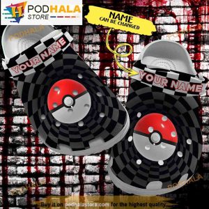 Personalized Name Ball Pokemon 3D Crocs