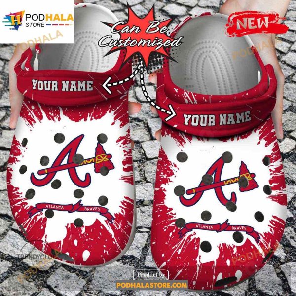 Personalized Name Baseball Crocs Abraves Team Clog Shoes