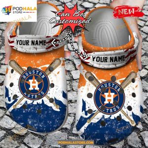 Personalized Name Baseball Crocs Hastros Watercolor New Clog Shoes