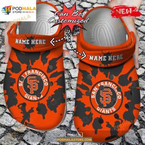 Personalized Name Baseball Crocs Sf Giants Color Splash Clog Shoes