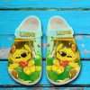 Personalized Name Bee Stitch 3D Crocs Clog Shoes