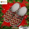 Personalized Name Black – Red Tartan The Grinch Christmas Gift Crocs Classic Clog Shoes