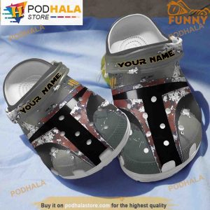 Personalized Name Boba Fett 3D Crocs Clog Shoes